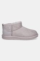 Detské semišové snehule UGG KIDS CLASSIC ULTRA MINI zateplené sivá 1130750K.G