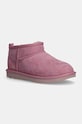 Detské semišové snehule UGG KIDS CLASSIC ULTRA MINI 1130750K.G ružová AW25