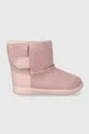 ροζ Παιδικές δερμάτινες μπότες χιονιού UGG T KEELANEL HEARTS Για κορίτσια