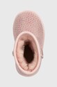 UGG śniegowce skórzane dziecięce T CLASSIC IIEL HEARTS różowy 1143730T
