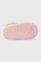 UGG śniegowce skórzane dziecięce T CLASSIC IIEL HEARTS 1143730T różowy