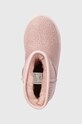 UGG śniegowce skórzane dziecięce KIDS CLASSIC IIEL HEARTS różowy 1143730K