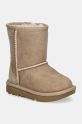 Детски велурени апрески UGG T CLASSIC II с изолация бежов 1017703T