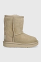 бежевый Детские замшевые сапоги UGG T CLASSIC II Для девочек