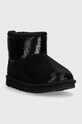 Dětské sněhule UGG KIDS CLASSIC MINI MIRROR BALL 1143708K černá AW23