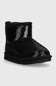 UGG śniegowce dziecięce KIDS CLASSIC MINI MIRROR BALL 1143708K czarny AW23