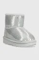Παιδικές μπότες χιονιού UGG T CLASSIC MINI MIRROR BALL ασημί