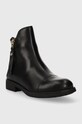 Geox ghete din piele pentru copii J5449C.00043 negru AW23