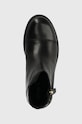 Geox ghete din piele pentru copii negru J5449C.00043