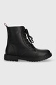 Geox bocanci copii cu snur negru J049QD.000BC.26.35