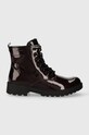 Geox bocanci copii cu snur burgundia J9420G.000KC.36.41