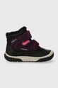 Geox buty zimowe dziecięce B262LD 022FU B OMAR WPF skóra zamszowa fioletowy B262LD.022FU.20.23
