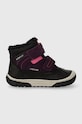 Geox buty zimowe dziecięce B262LD 022FU B OMAR WPF skóra zamszowa fioletowy B262LD.022FU.20.23