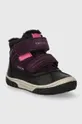 Дитячі зимові черевики Geox B262LD 022FU B OMAR WPF фіолетовий
