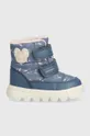 niebieski Geox buty zimowe dziecięce B365AC 000MN B WILLABOOM B A Dziewczęcy