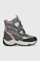 Geox buty zimowe dziecięce imitacja skóry licowej szary J36FVC.0MNNF.24.27