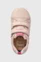 ροζ Παιδικά δερμάτινα αθλητικά παπούτσια Geox