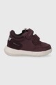 Geox sneakers pentru copii B365GA 032FU B HYROO WPF textil burgundia B365GA.032FU.20.23