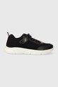 Geox sneakersy dziecięce imitacja skóry licowej czarny J36DLD.0ASAJ.28.35