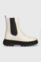 Tommy Hilfiger botki dziecięce imitacja skóry licowej beżowy T3A5.33058