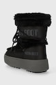 Dziewczynka Moon Boot śniegowce dziecięce 34300900 MB JTRACK FAUX FUR WP 34300900 czarny