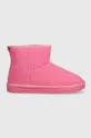 różowy United Colors of Benetton buty zimowe dziecięce Dziewczęcy