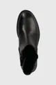 čierna Detské kožené topánky Tommy Hilfiger CHELSEA