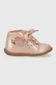 розовый Детские кожаные ботинки Pom D'api Для девочек