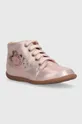 Δερμάτινα παιδικά κλειστά παπούτσια Pom D'api ροζ