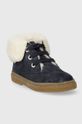 Pom D'api buty zimowe zamszowe dziecięce TRIX FUR G P1DBDF0403.22.23 granatowy AW23