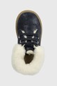 Pom D'api buty zimowe zamszowe dziecięce TRIX FUR G granatowy P1DBDF0403.22.23