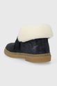 Dziewczynka Pom D'api buty zimowe zamszowe dziecięce TRIX FUR G P1DBDF0403.28.30 granatowy