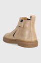Dziewczynka Pom D'api botki zamszowe dziecięce TRIX JOD BRODI P1DDDF0403.22.23 beżowy