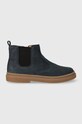 Pom D'api cizme chelsea din piele intoarsa TRIX JOD ZIP neizolat bleumarin P1DGCG0402.28.30