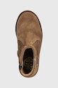 Дитячі замшеві черевики Pom D'api SISTER FEATHER коричневий P1EBDO0403.24.27