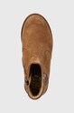 Детские замшевые ботинки Pom D'api SISTER FEATHER коричневый P1EBDO0403.28.30