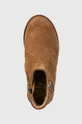 коричневий Дитячі замшеві черевики Pom D'api SISTER FEATHER