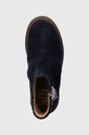 Παιδικές μπότες σουέτ Pom D'api SISTER FEATHER σκούρο μπλε P1EBDZ0402.28.30