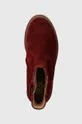 burgundské Detské semišové topánky Pom D'api SISTER LOVE
