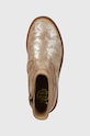Dětské semišové boty Pom D'api SISTER BOOTS béžová P1EFDF0405.31.34