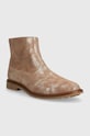 Детские замшевые ботинки Pom D'api SISTER BOOTS P1EFDF0405.35.38 бежевый AW23