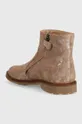 Дитячі замшеві черевики Pom D'api SISTER BOOTS Халяви: Замша Внутрішня частина: Натуральна шкіра Підошва: Синтетичний матеріал