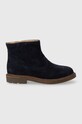 Pom D'api botki zamszowe dziecięce SISTER BOOTS nieocieplane granatowy P1EFDZ0401.24.27