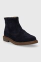 Pom D'api botki zamszowe dziecięce SISTER BOOTS P1EFDZ0401.24.27 granatowy AW23