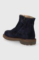 Dziewczynka Pom D'api botki zamszowe dziecięce SISTER BOOTS P1EFDZ0401.24.27 granatowy