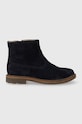 Dětské semišové boty Pom D'api SISTER BOOTS nezateplené námořnická modř P1EFDZ0401.28.30