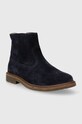 Дитячі замшеві черевики Pom D'api SISTER BOOTS P1EFDZ0401.28.30 темно-синій AW23