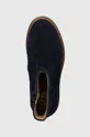 тёмно-синий Детские замшевые ботинки Pom D'api SISTER BOOTS