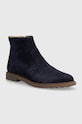 Pom D'api botki zamszowe dziecięce SISTER BOOTS P1EFDZ0401.35.38 granatowy AW23