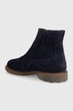 Dievča Detské semišové topánky Pom D'api SISTER BOOTS P1EFDZ0401.35.38 tmavomodrá